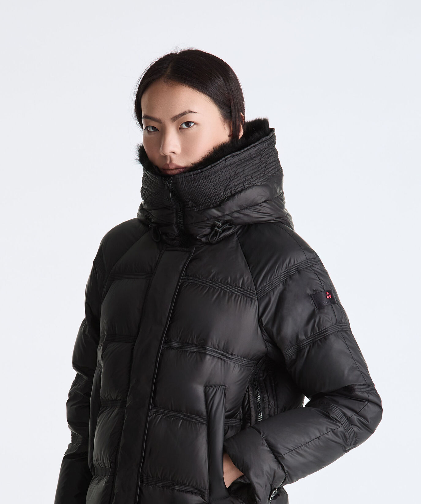 Puffer Jacket with Fur Edging  Peuterey - large image number 2