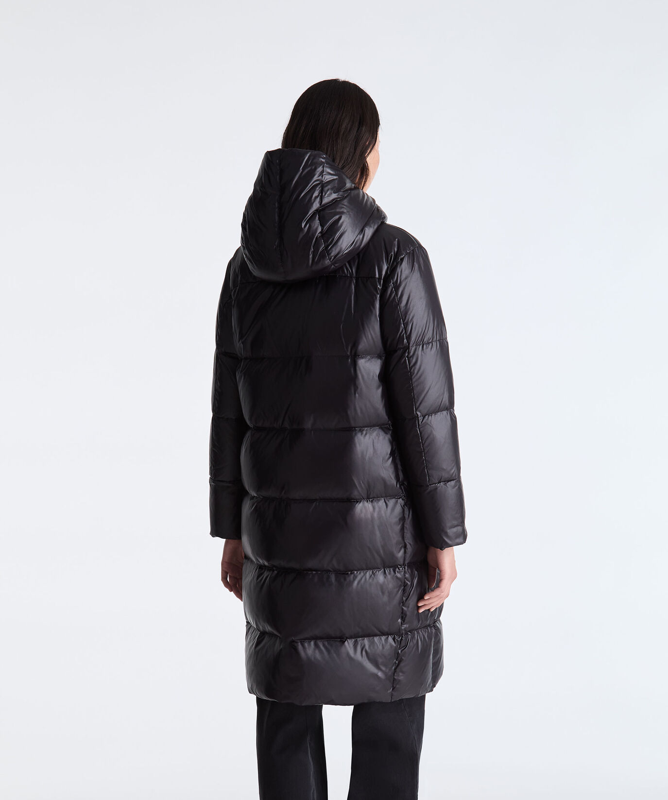 Lange Daunenjacke aus gl&auml;nzendem Nylon  Peuterey - large