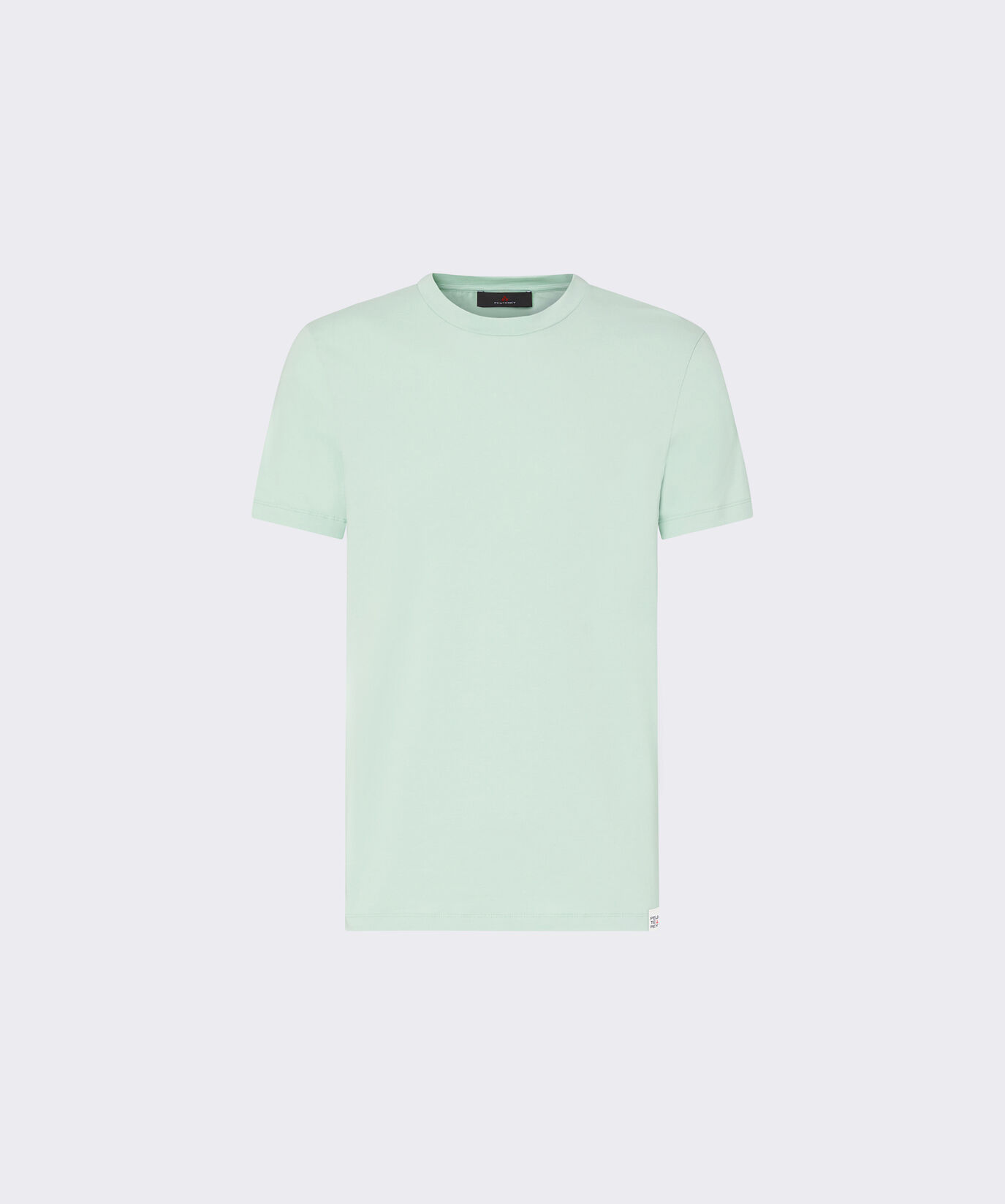 Camiseta de algod&oacute;n el&aacute;stico con logotipo estampado  Peuterey - large