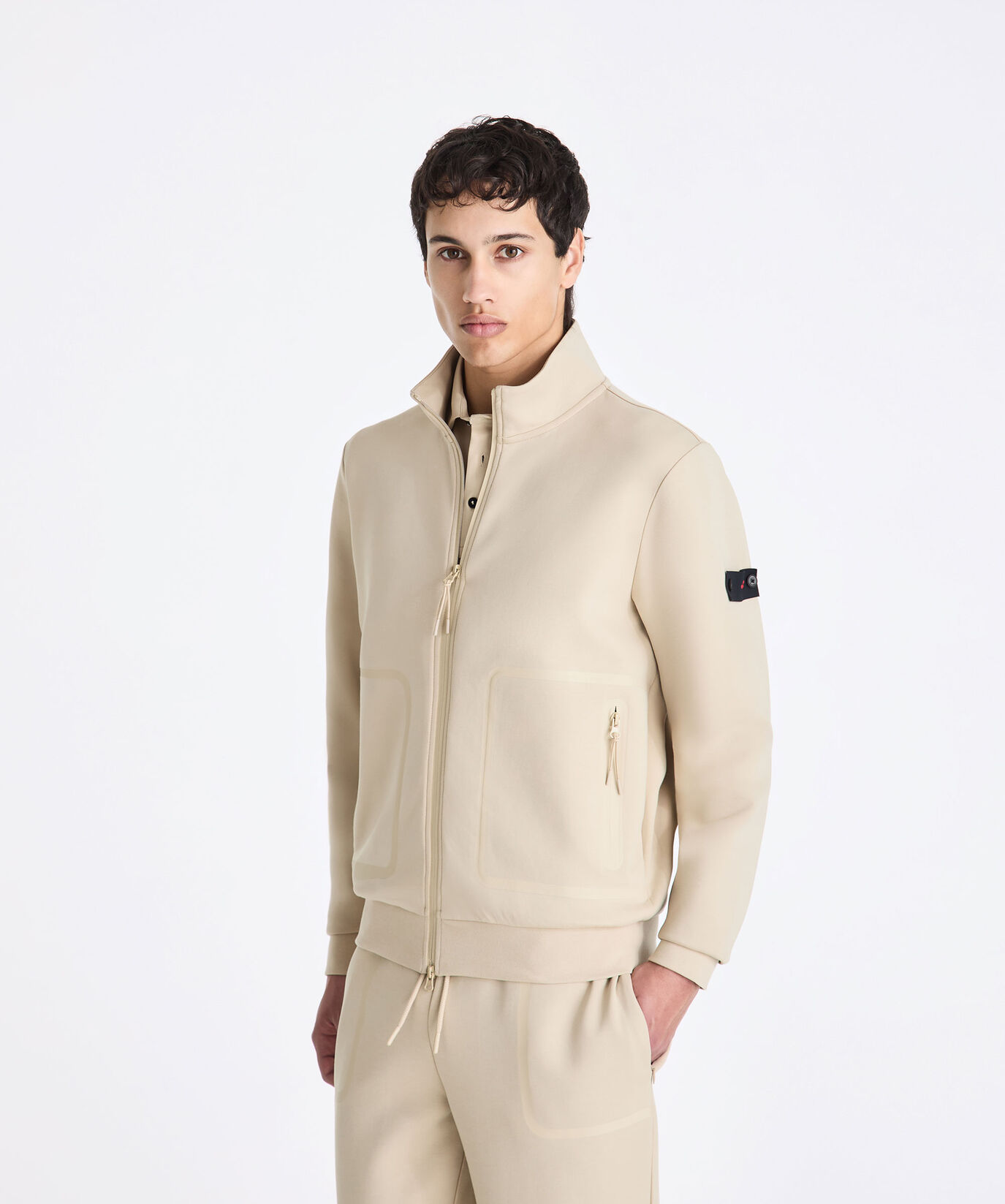 Sweatshirt with pockets with rubberized taping  Peuterey - large image number 1