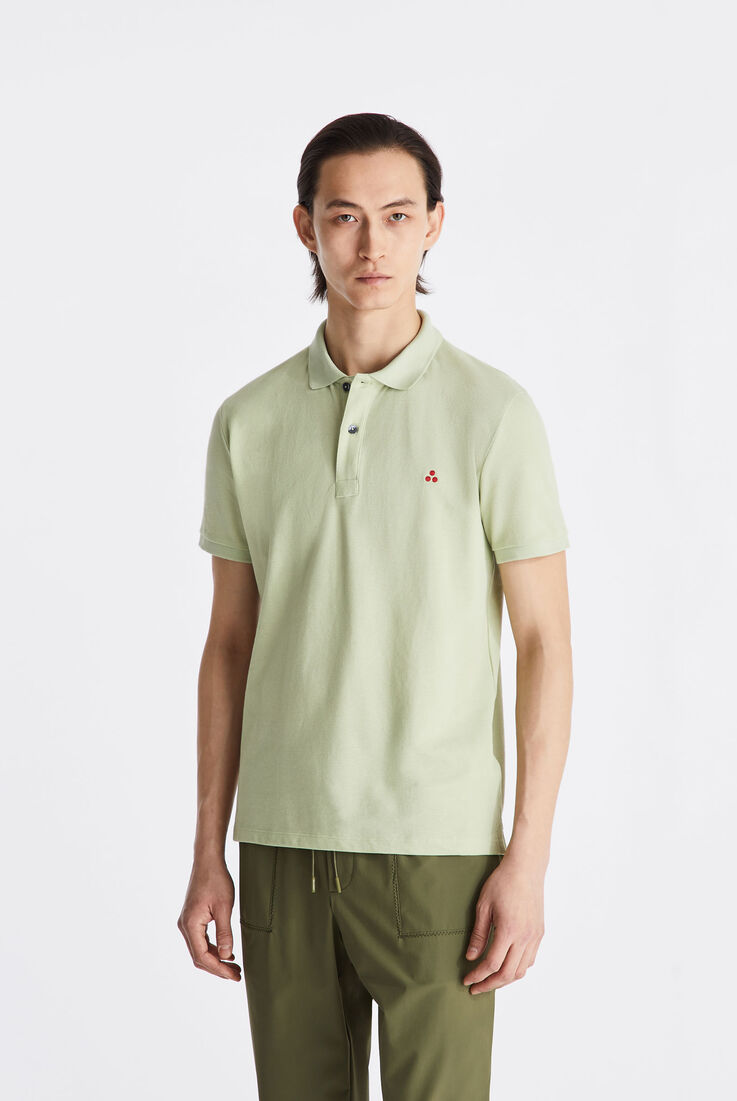 Cotton pique polo shirt with embroidered logo  Peuterey - medium