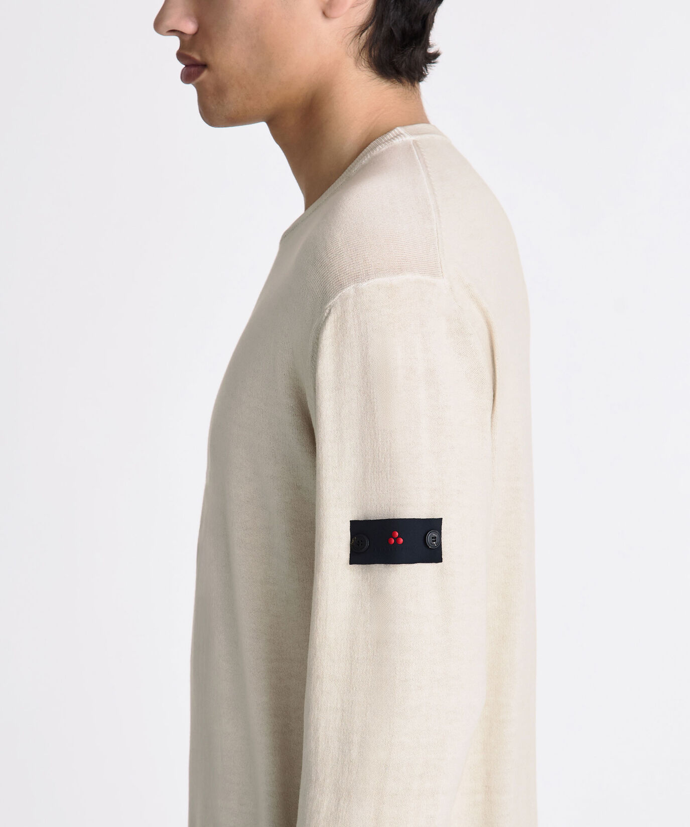 Pullover aus st&uuml;ckgef&auml;rbtem Baumwolltrikot  Peuterey - large