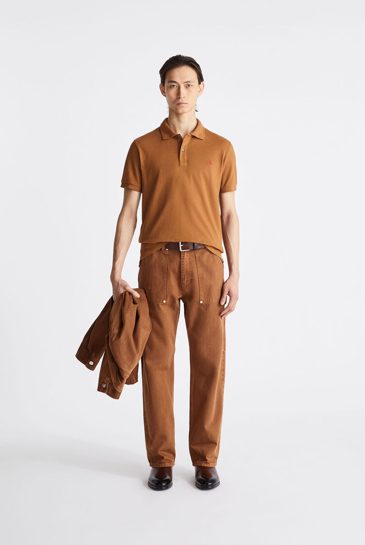 Cotton pique polo shirt with embroidered logo  Peuterey - medium
