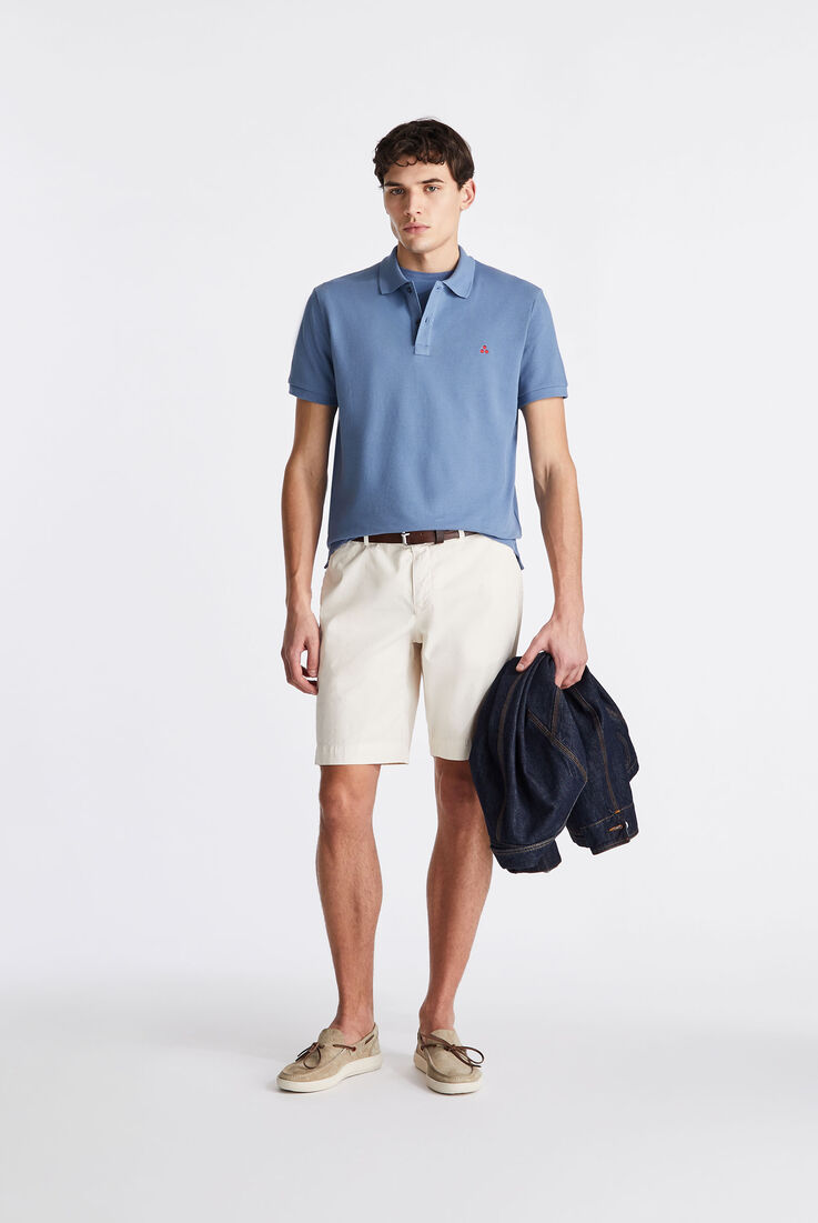 Cotton pique polo shirt with embroidered logo  Peuterey - medium