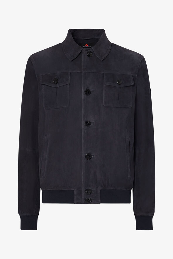 Veste en daim avec boutons effet corne  Peuterey - still-fondo-neutro