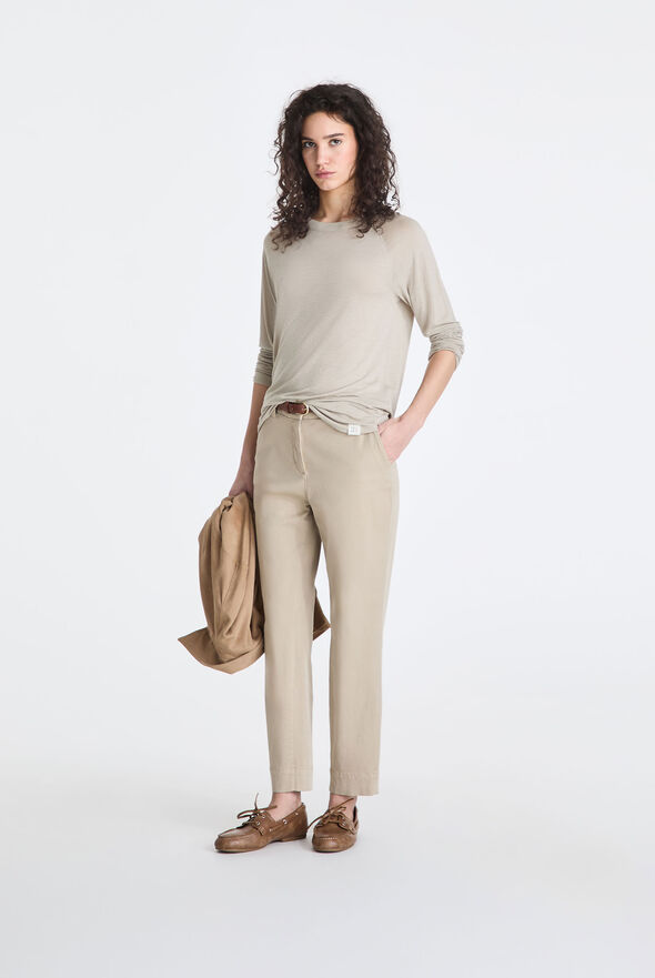 Long-sleeved linen-blend T-shirt  Peuterey - medium