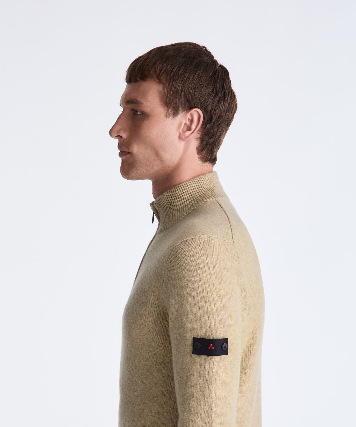 Maglia mezza zip in lana yak  Peuterey - large image number 2