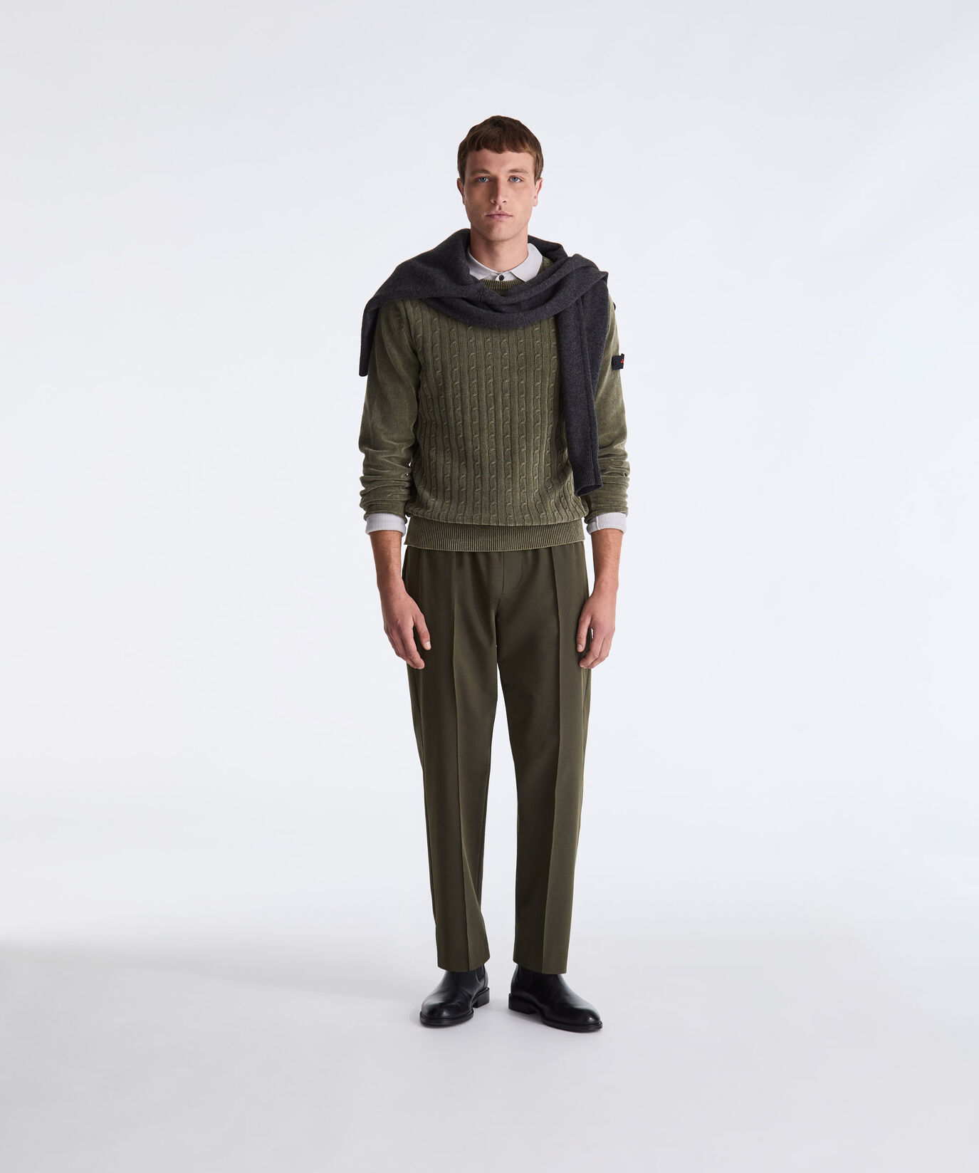 Pullover aus Chenille mit Zopfmuster  Peuterey - large image number 0