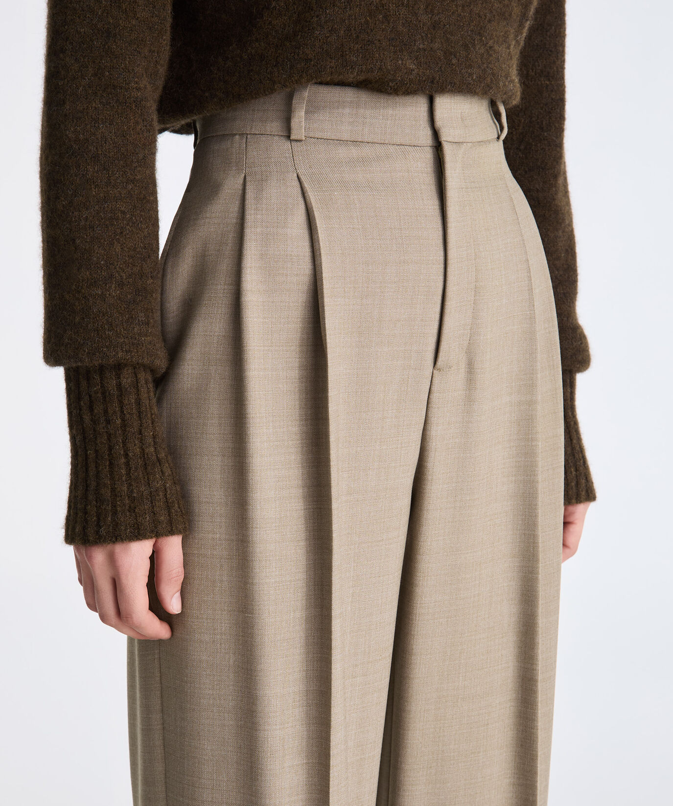 Worst Wool Blend Tailored Trousers  Peuterey - large image number 2
