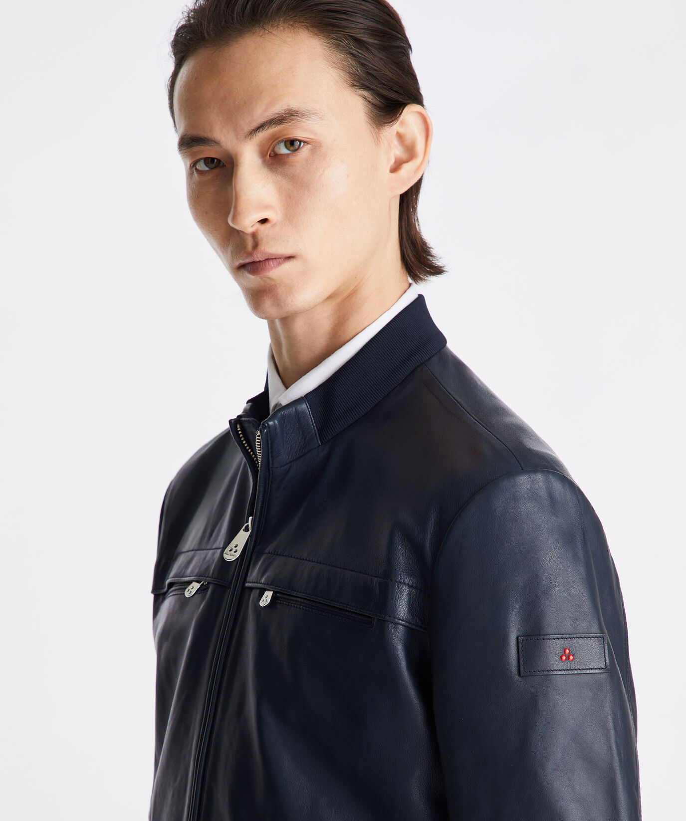 Leather jacket with chest pockets  Peuterey - large