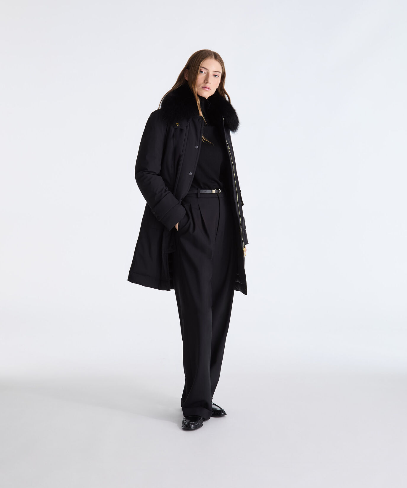 Long Jacket with Fox Fur  Peuterey - large image number 0