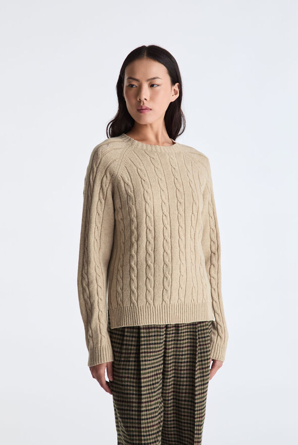 Wool Cable Knit Sweater  Peuterey - medium
