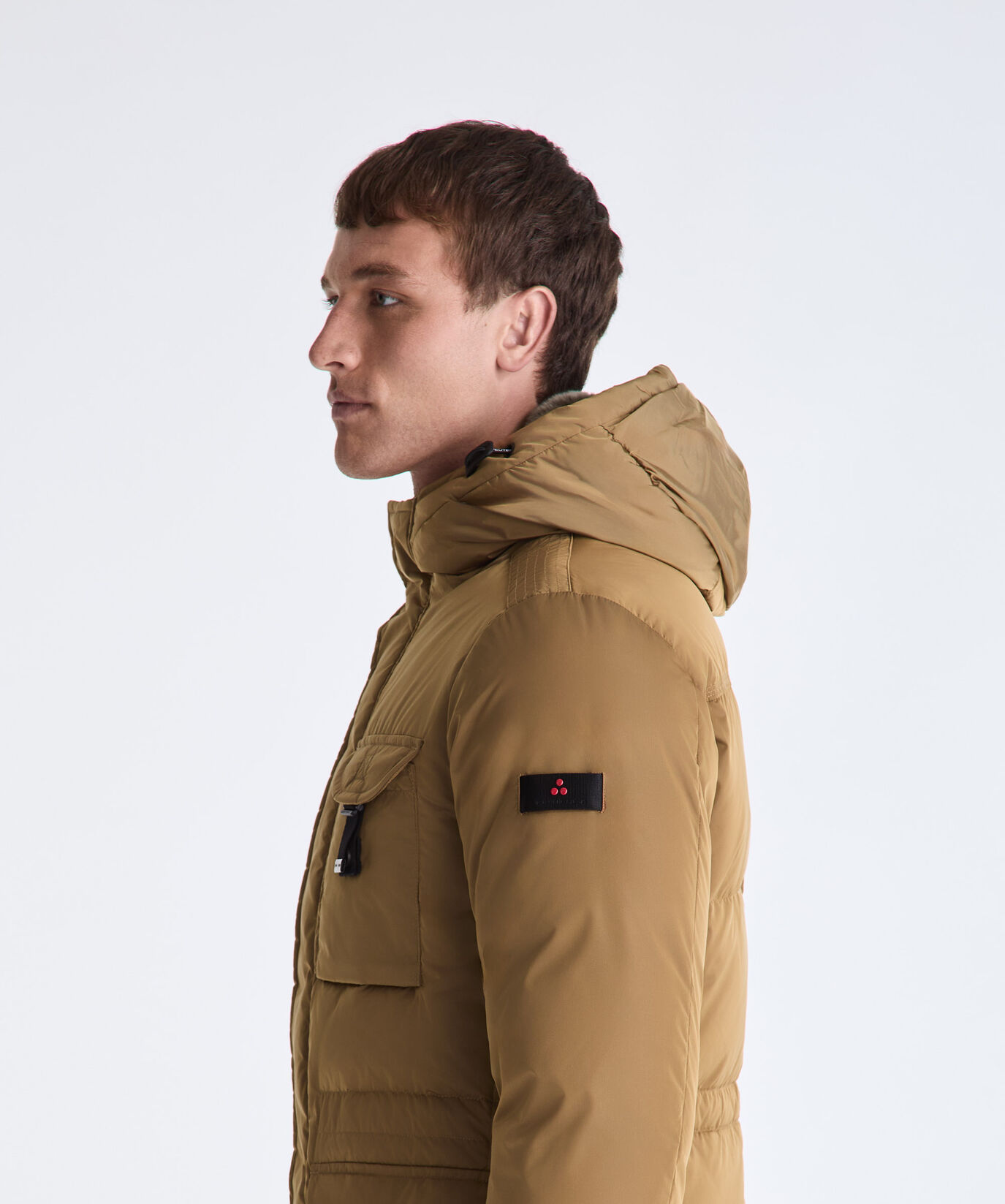 Taffeta Field Jacket with Fur Hood  Peuterey - large