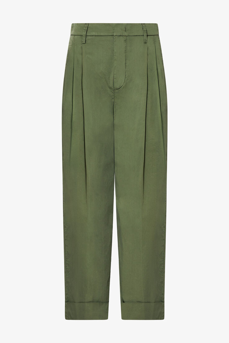 Pantaloni a vita alta in popeline di cotone  Peuterey - still-fondo-neutro