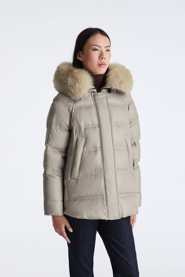 Puffer Jacket with Fur Edging  Peuterey - medium