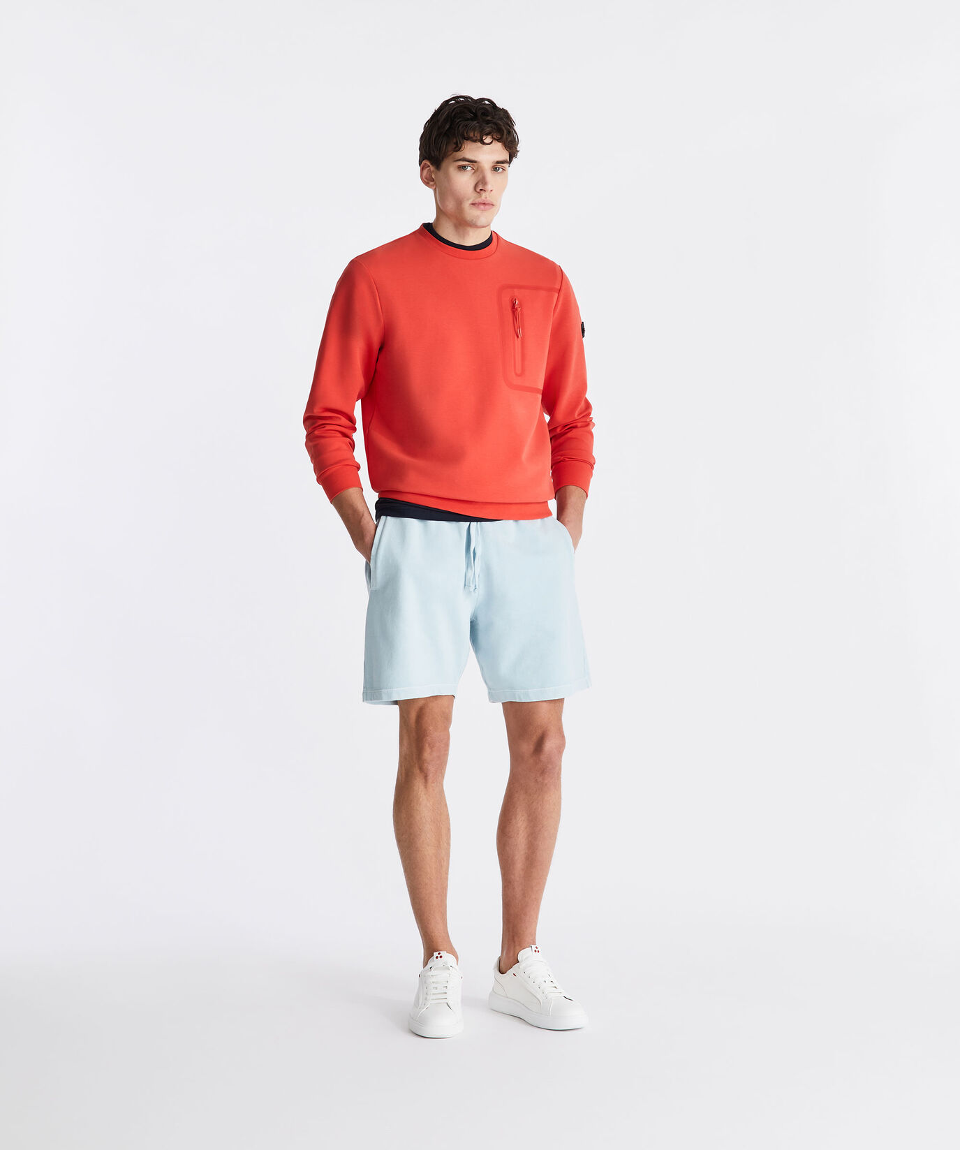 Sweatshirt with chest pocket and taping  Peuterey - large image number 0