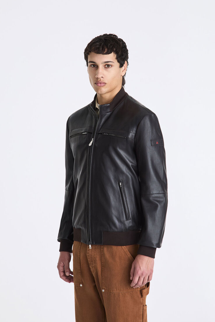 Leather jacket with chest pockets  Peuterey - medium