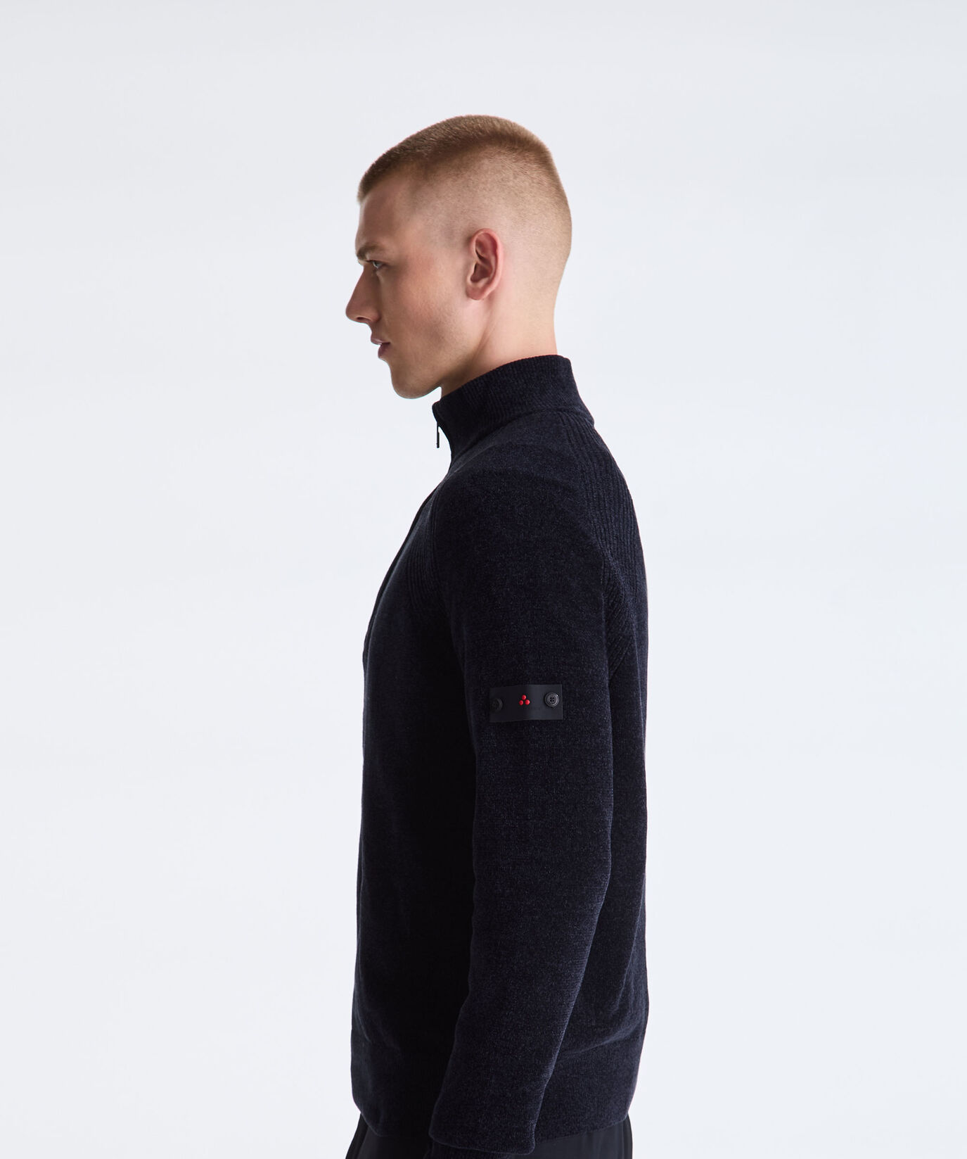 Pullover mit halbem Rei&szlig;verschluss aus glatter Chenille  Peuterey - large image number 2