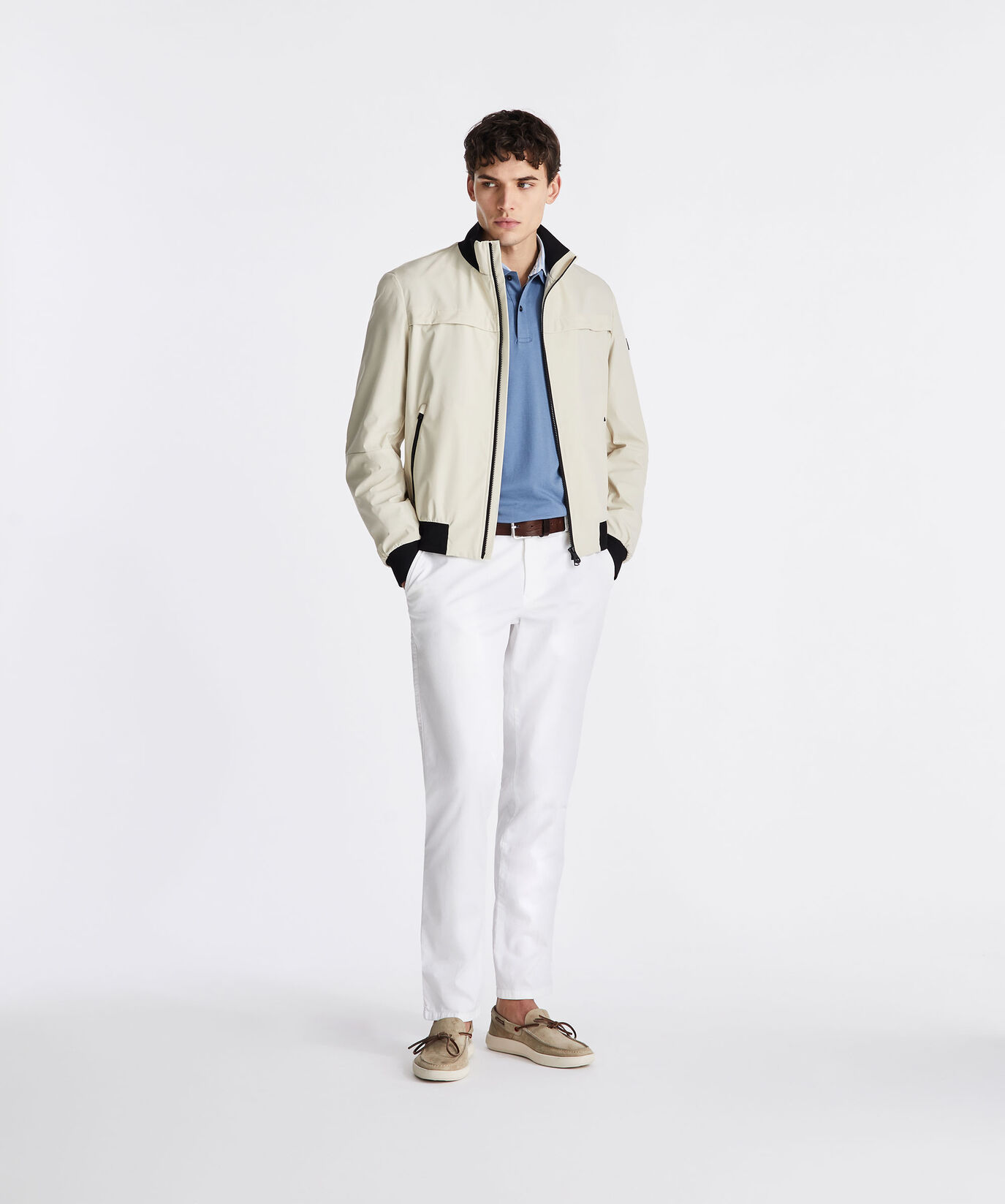 Stretch bomber jacket with contrasting details  Peuterey - large image number 0