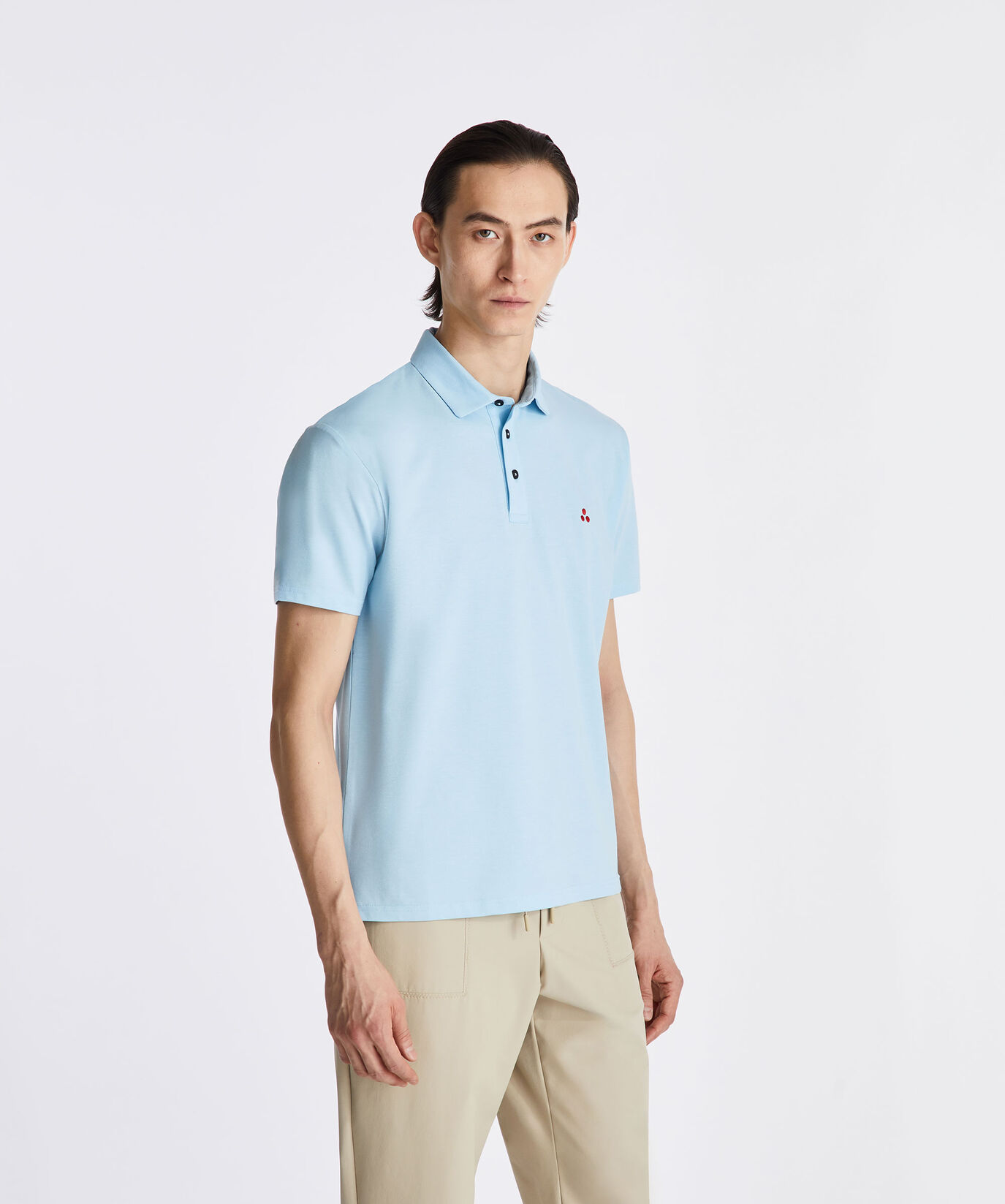 Stretch cotton pique polo shirt  Peuterey - large image number 1