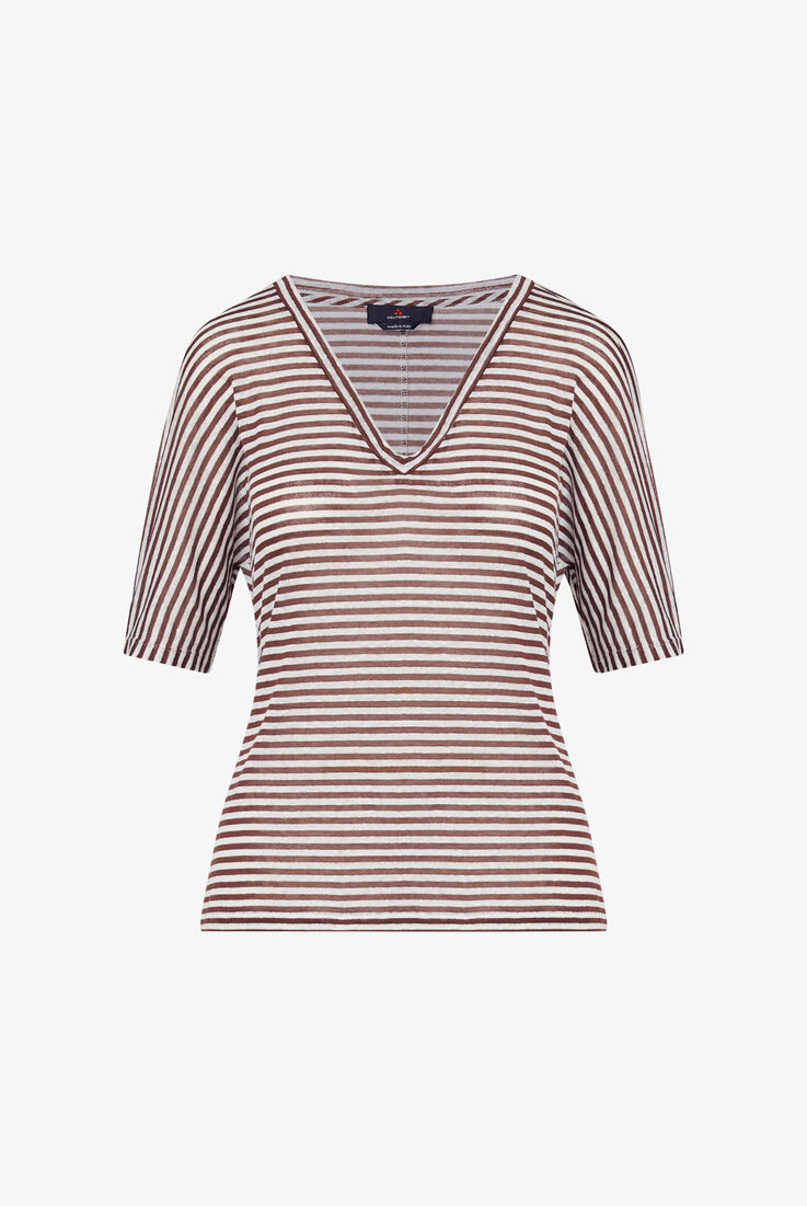 Striped V-neck T-shirt  Peuterey - still-fondo-neutro