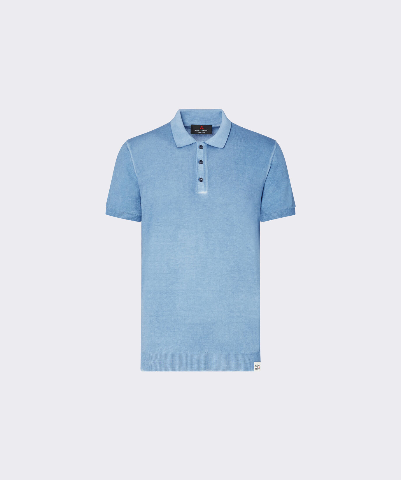 Cotton crepe knit polo shirt  Peuterey - large image number 4