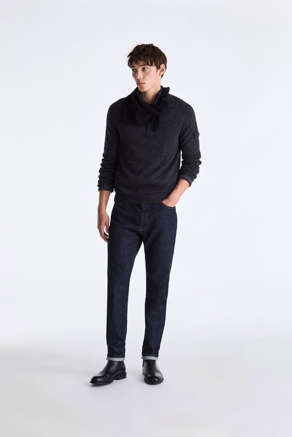 Moulin&eacute; Wool Sweater with Half Zip  Peuterey - medium