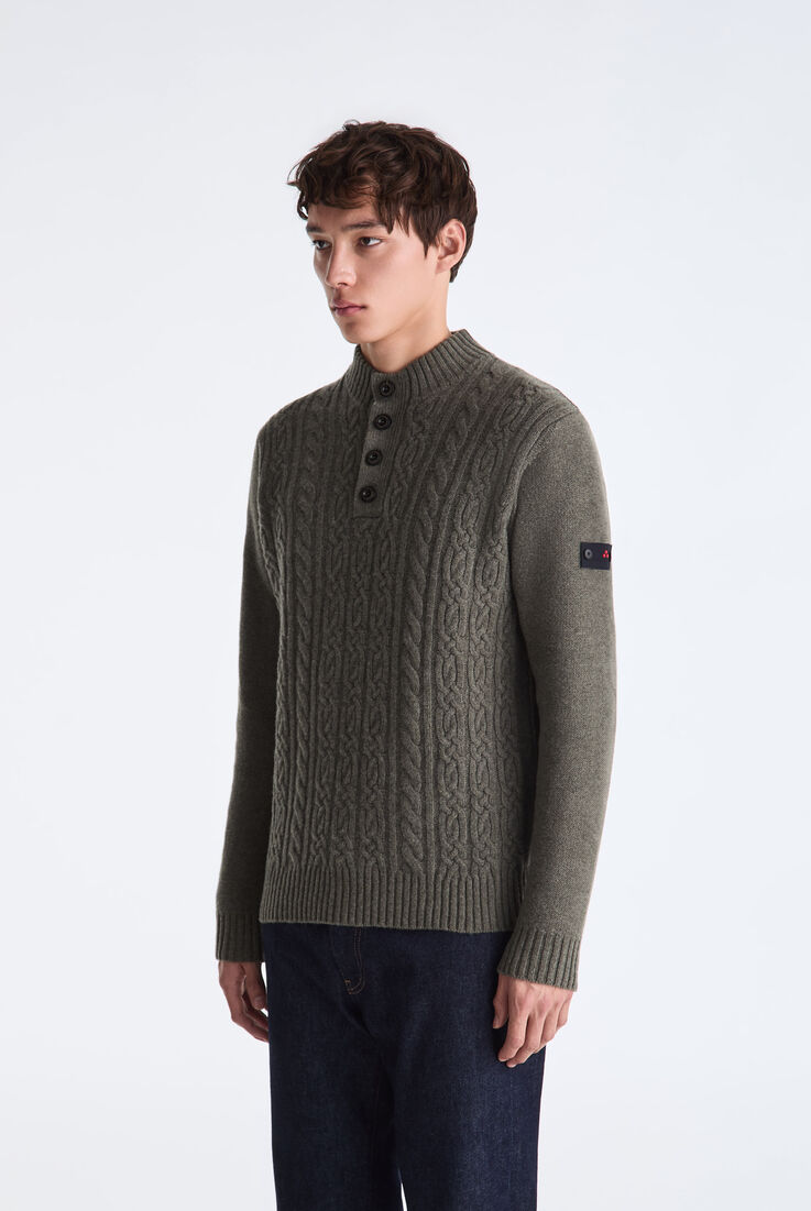 Cable-knit Sweater with Buttons  Peuterey - medium