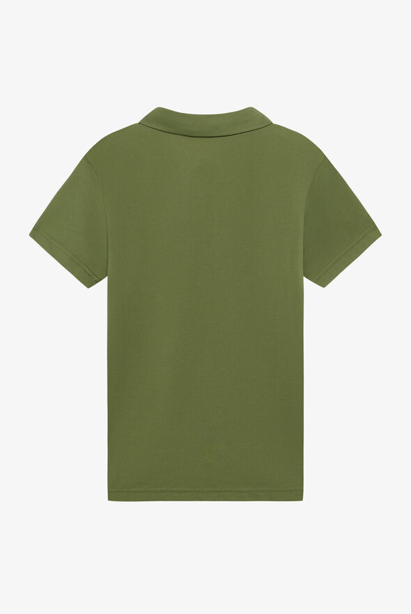 Polo en piqu&eacute; stretch de coton, polyester et soie  Peuterey - medium