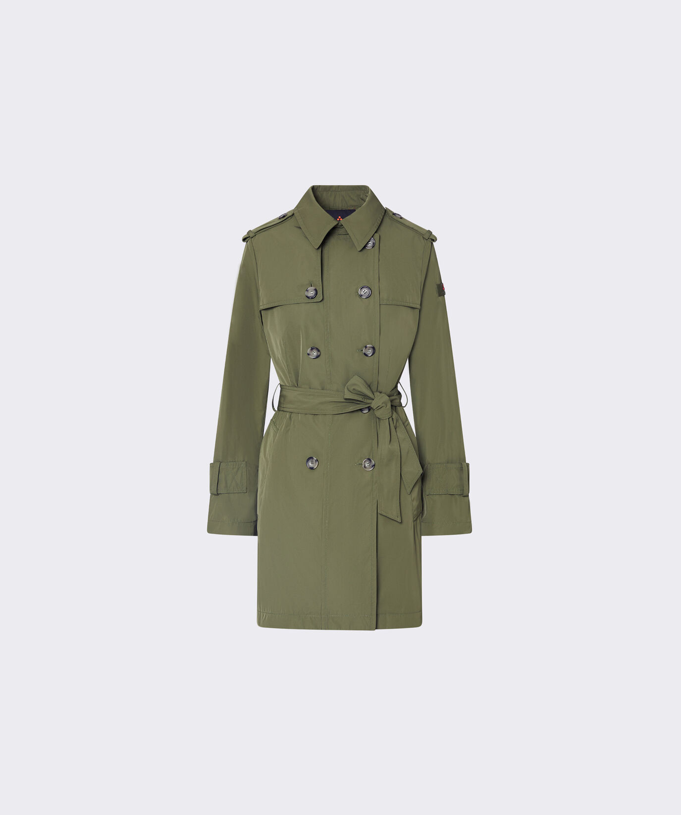 Double-breasted taffeta trench coat with belt  Peuterey - large