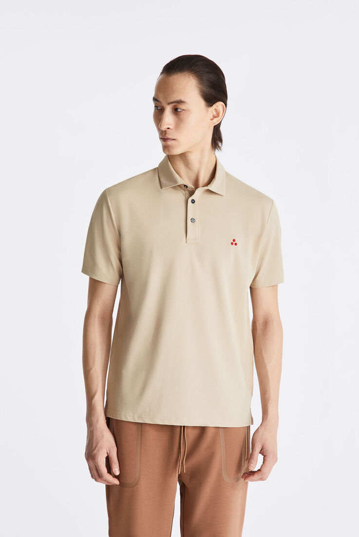 Polo en piqu&eacute; stretch de coton  Peuterey - medium
