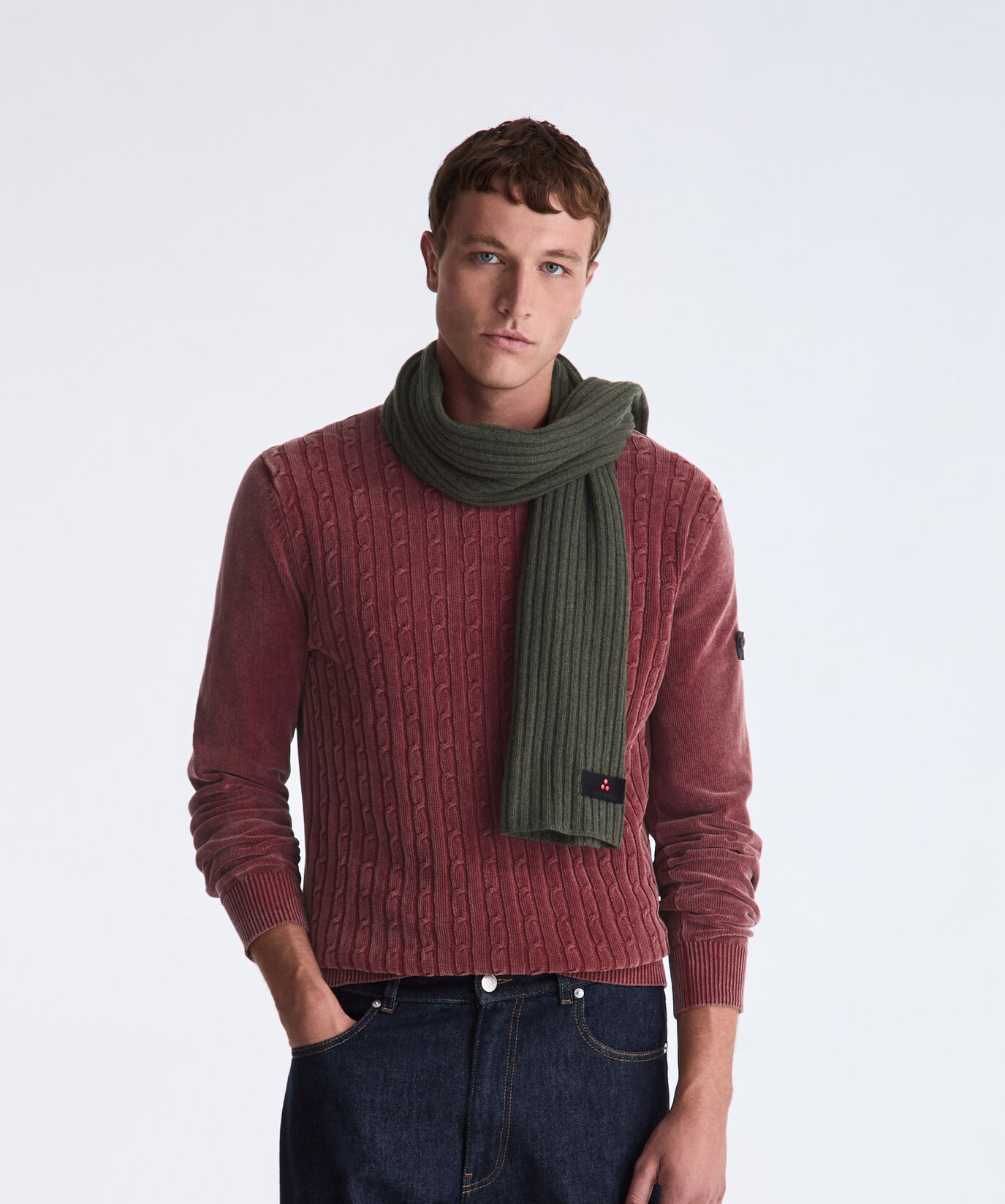Ribbed Cashmere Blend Scarf  Peuterey - large image number 0