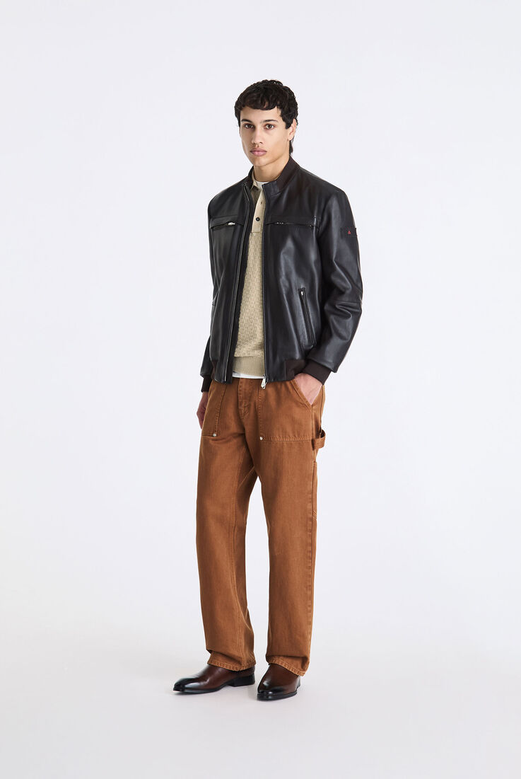 Leather jacket with chest pockets  Peuterey - medium