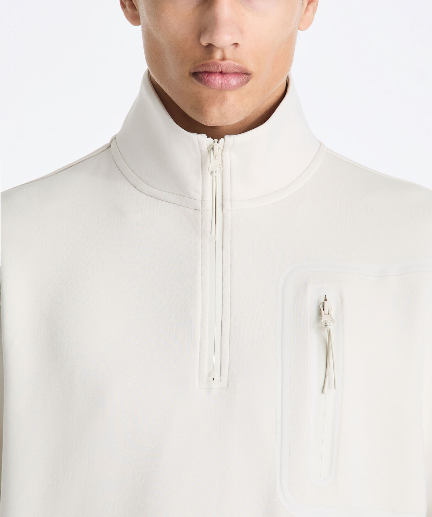 Felpa con collo a lupetto con mezza zip  Peuterey - large