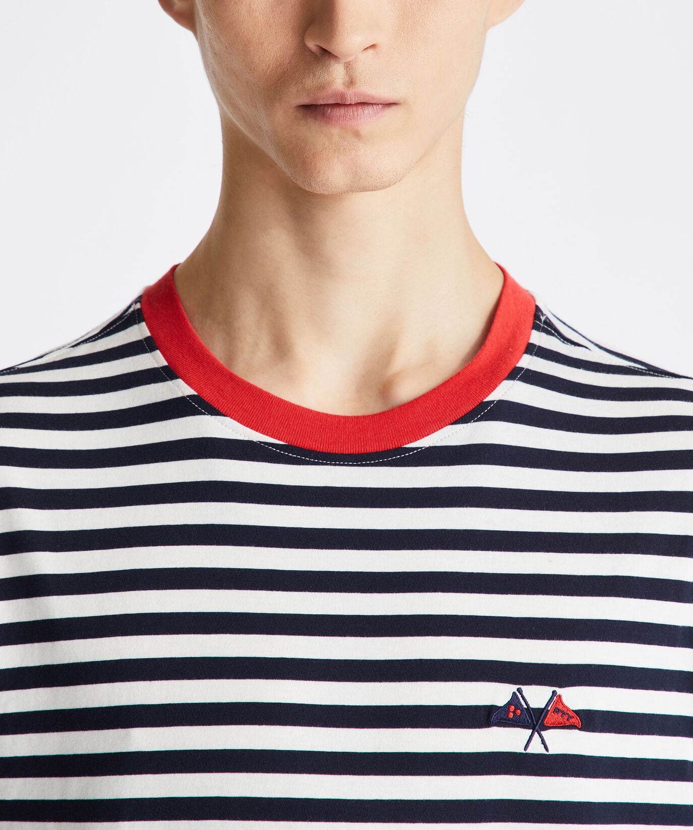 Striped T-shirt with contrasting-colour collar  Peuterey - large