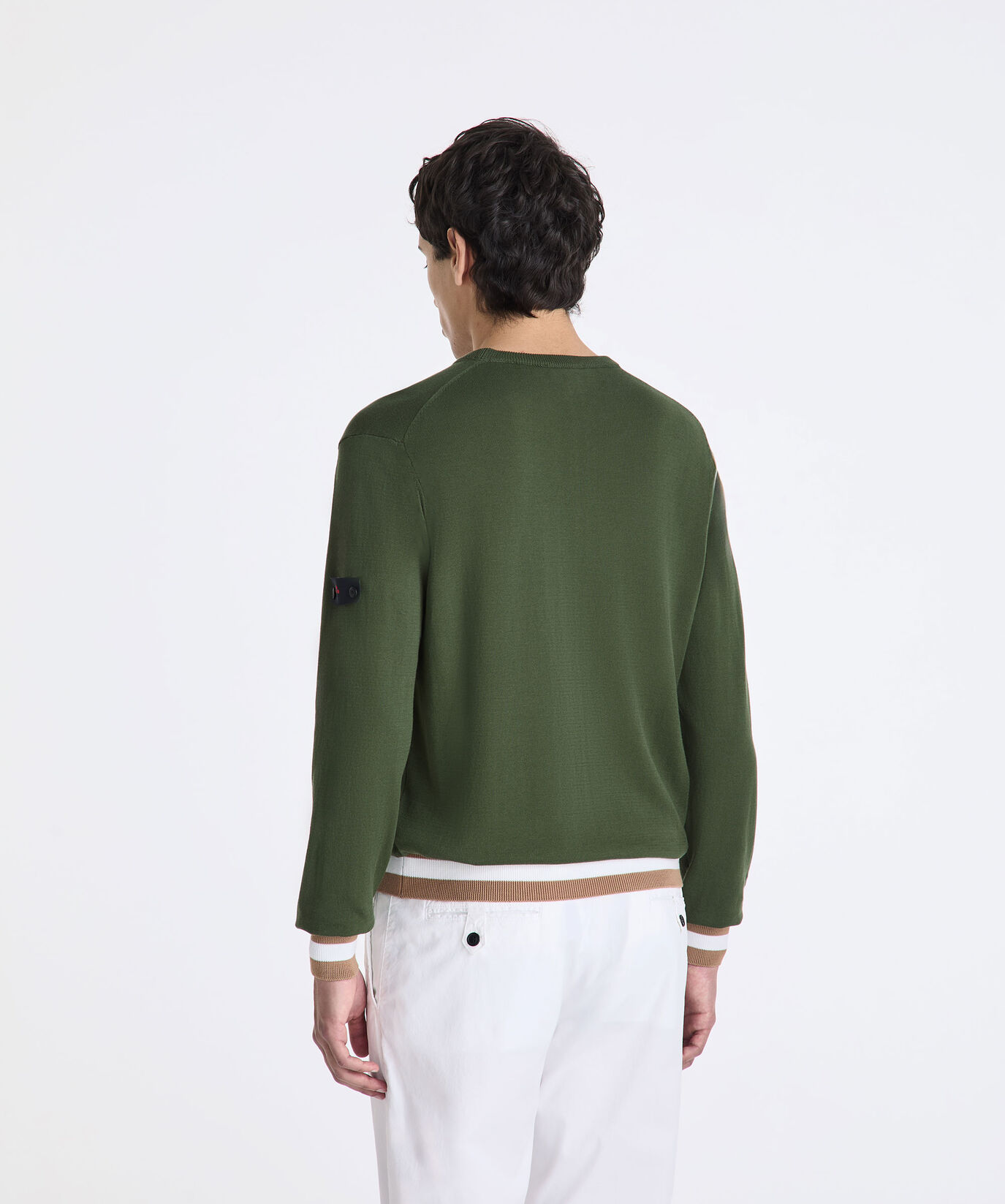 Cotton knit sweater with contrasting details  Peuterey - large image number 3