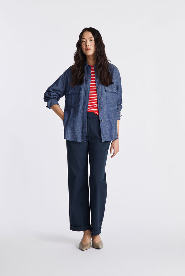 Pantaloni in gabardina di cotone stretch  Peuterey - medium