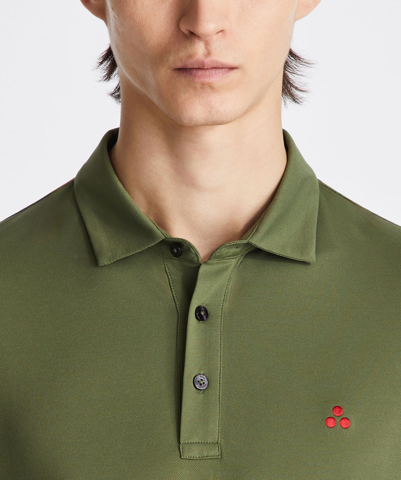 Polo en piqu&eacute; stretch de coton  Peuterey - large image number 2