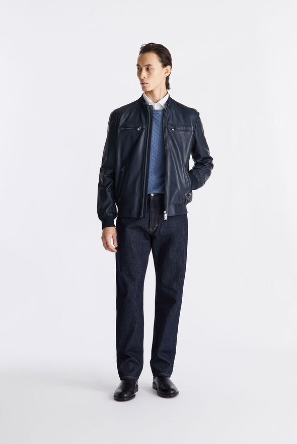 Chaqueta de cuero con bolsillos en el pecho  Peuterey - medium