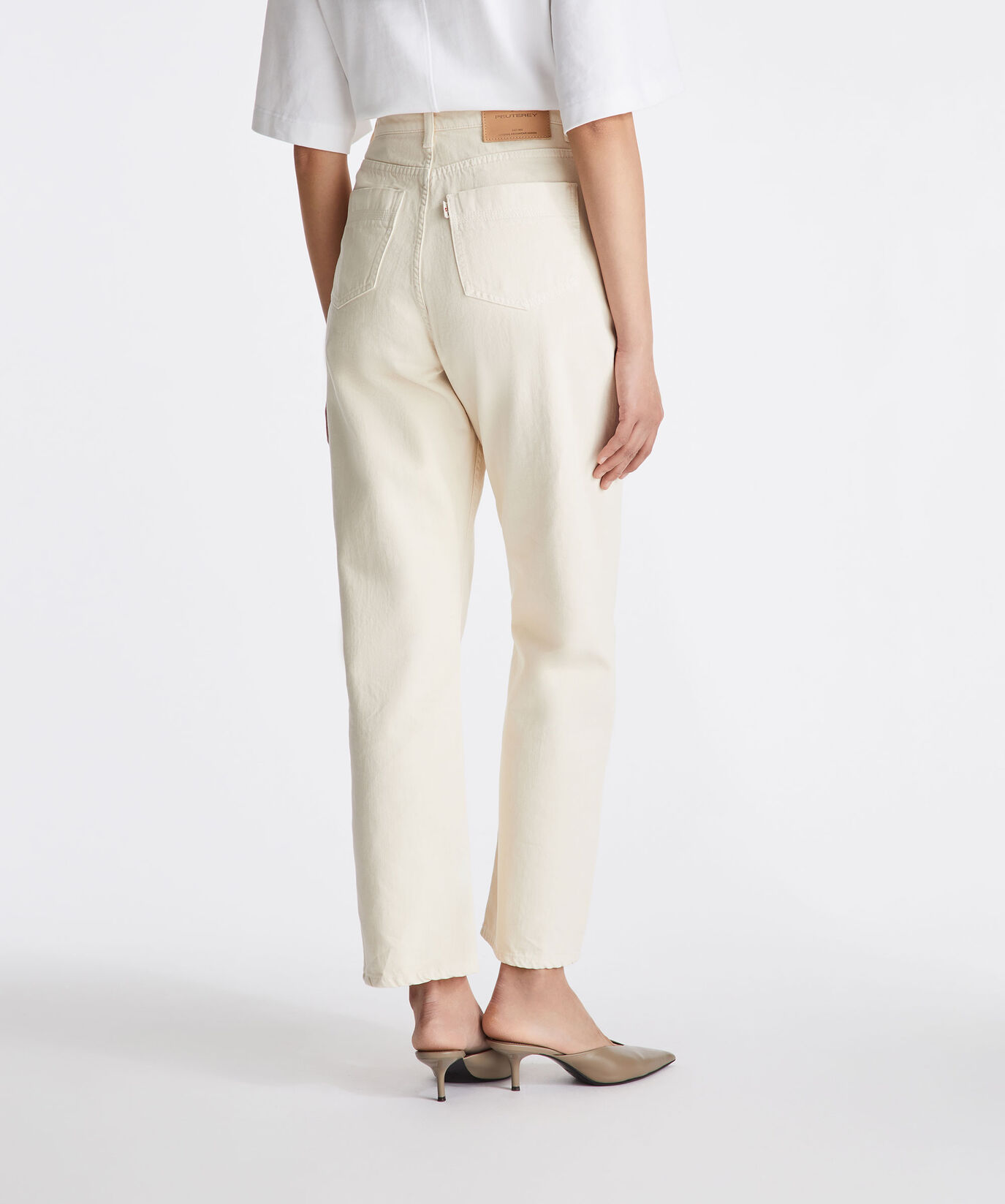 Pantaloni in twill di cotone mom fit  Peuterey - large