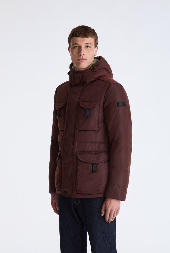 Taffeta Field Jacket with Fur Hood  Peuterey - medium