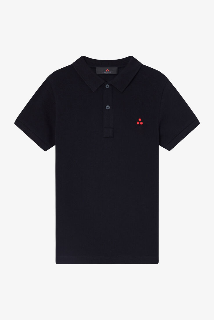 Polo in cotone con logo ricamato  Peuterey - medium