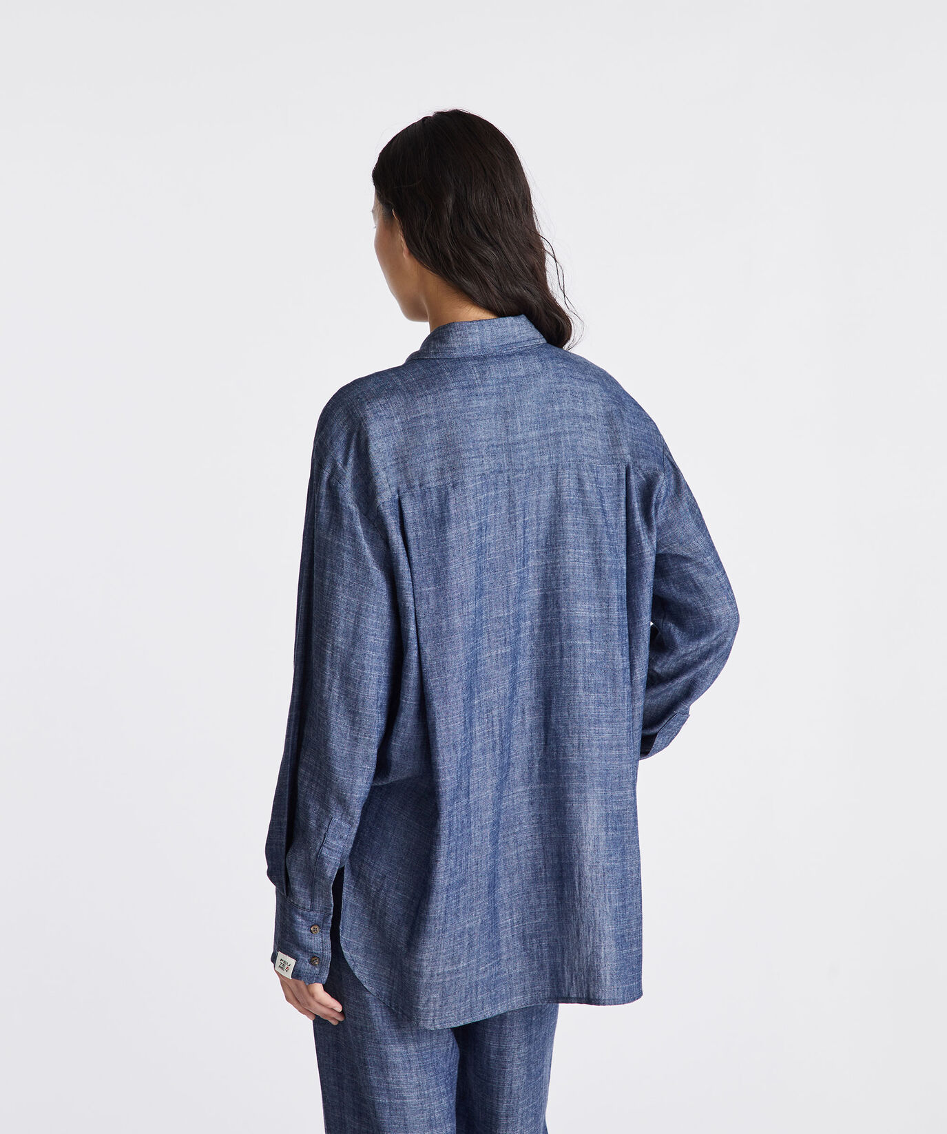 Oversize linen-blend denim shirt  Peuterey - large