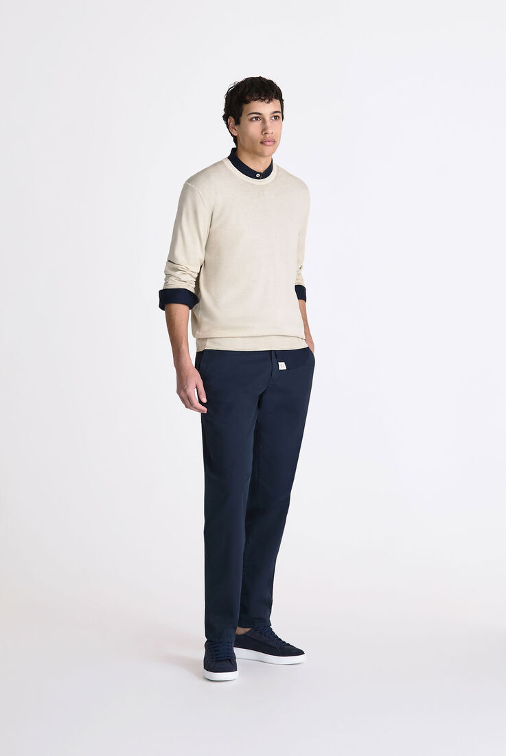 Pull en tricot de coton teint en pi&egrave;ce  Peuterey - medium