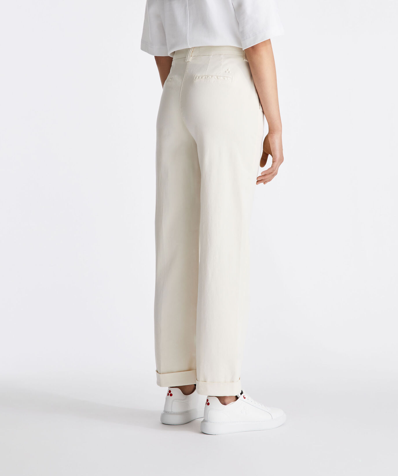Pantaloni in gabardina di cotone stretch  Peuterey - large