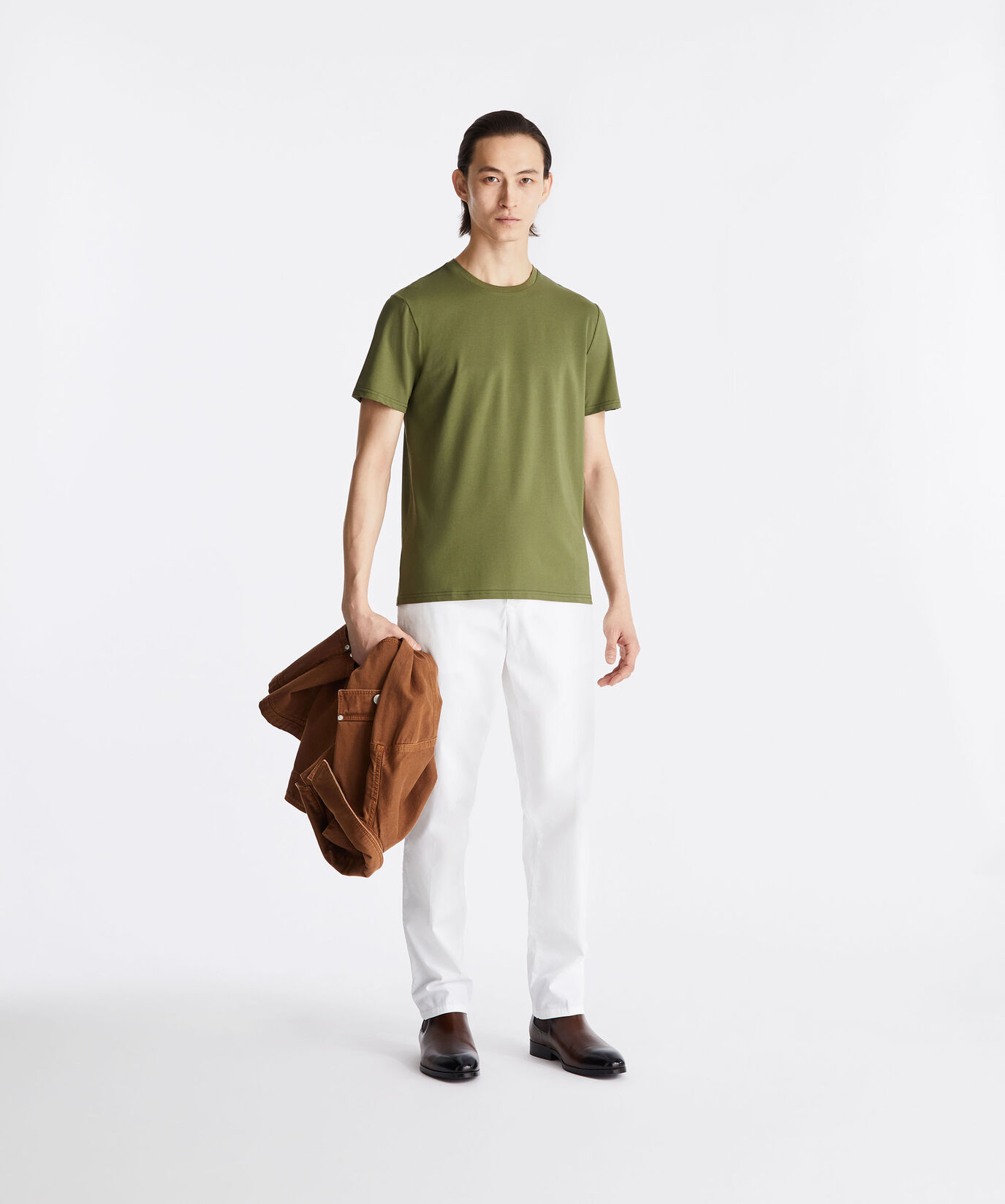 Stretch cotton and silk pique t-shirt  Peuterey - large image number 0