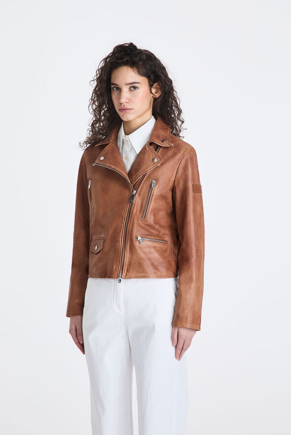 Short studded leather jacket  Peuterey - medium