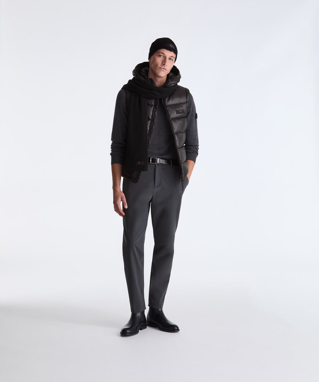 BLACK Nylon Vest for Men | Peuterey
