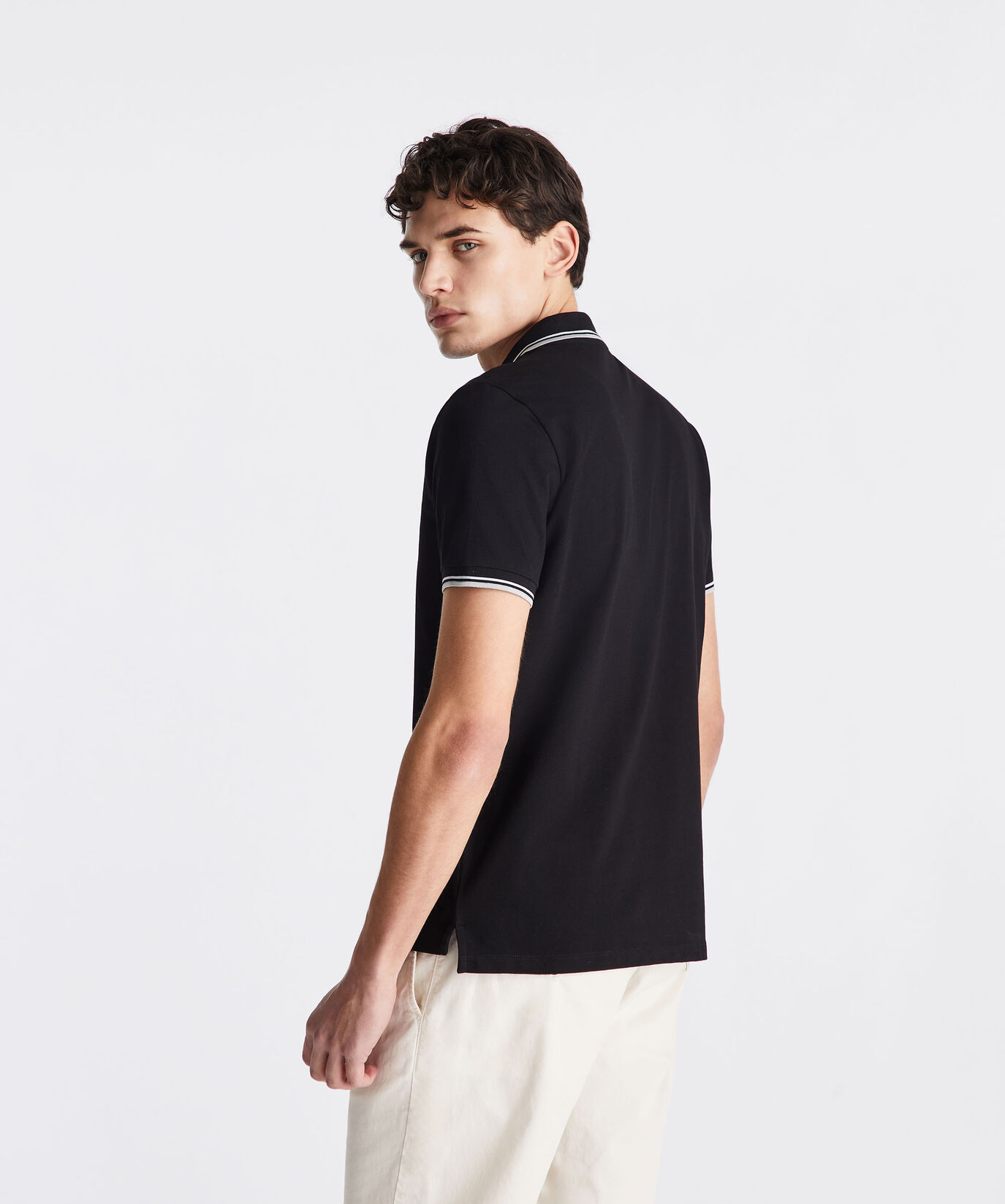 Stretch cotton pique polo shirt  Peuterey - large image number 3