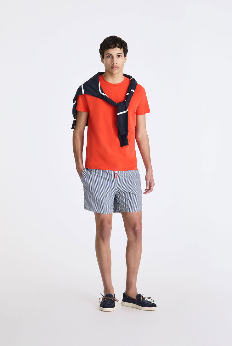 Stretch cotton T-shirt with printed logo  Peuterey - medium